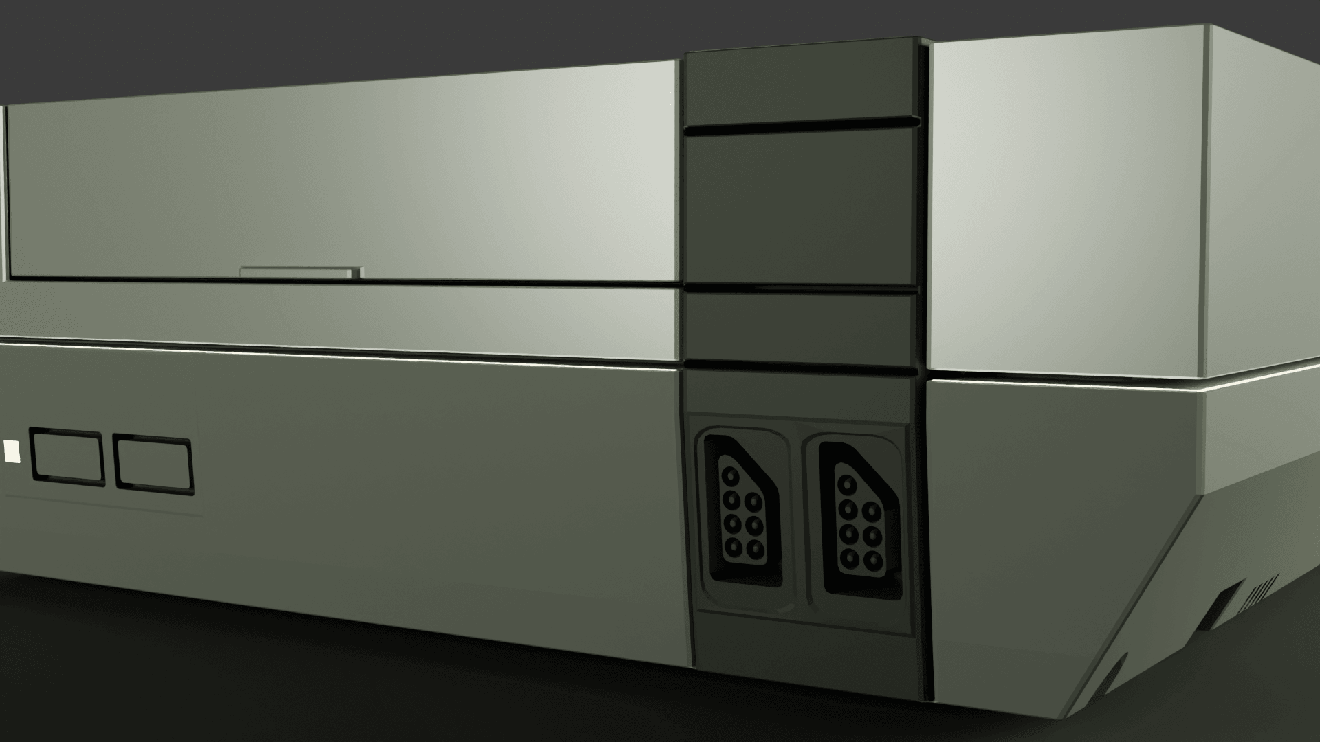Nintendo Entertainment System rendered in Blender