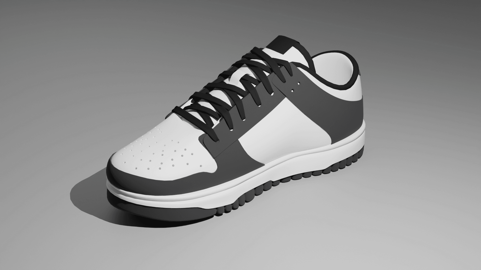 Sneaker rendered in Blender
